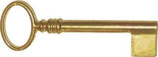 Antikhof Schlüssel,Messingguss, Länge 7,5 cm, mit Bohrung ,Bestellnummer: ML 1