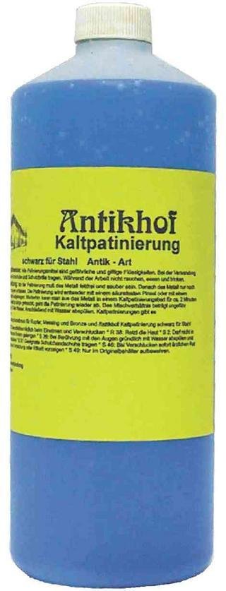 Antikhof, Kaltpatinierung,schwarz für Stahl,Antik-Art, Bestellnummer: KPS/500 ml.